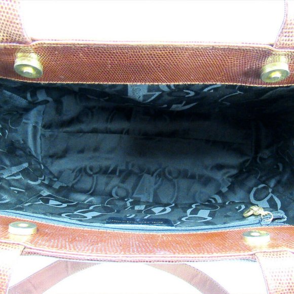 Ferragamo Tote Bag Vala Hardware Leather Auth T17230 - Picture 6 of 8